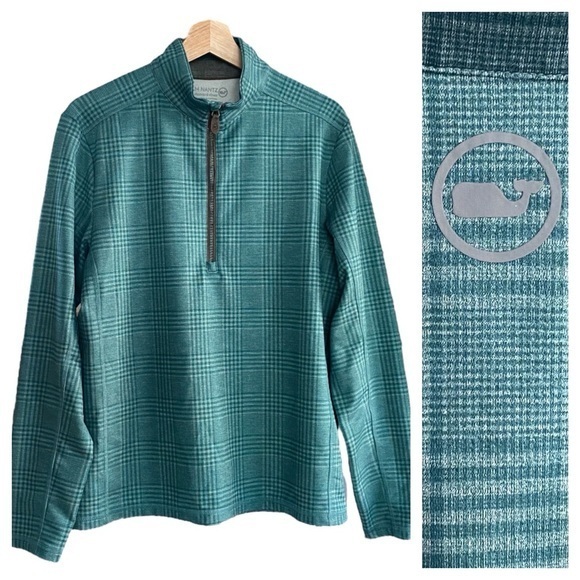 Vineyard Vines Other - Vineyard Vines X Jim Nantz Plaid Pescadero Half-Zip Performance Pullover